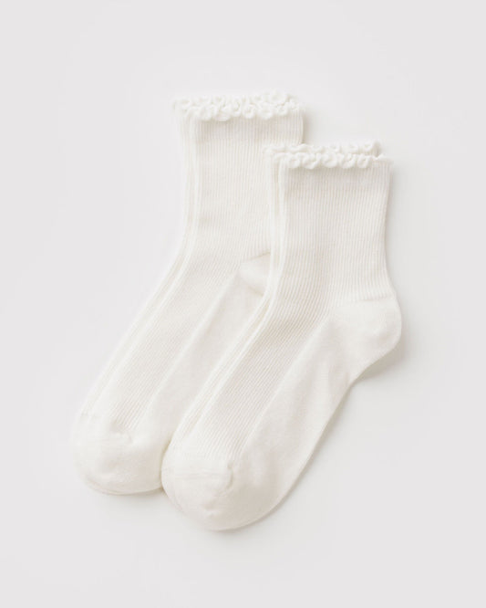 LETTUCE EDGE SOCK SET OF 2 - US 5492