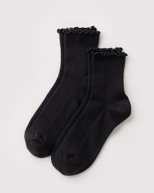 LETTUCE EDGE SOCK SET OF 2 - US 5024